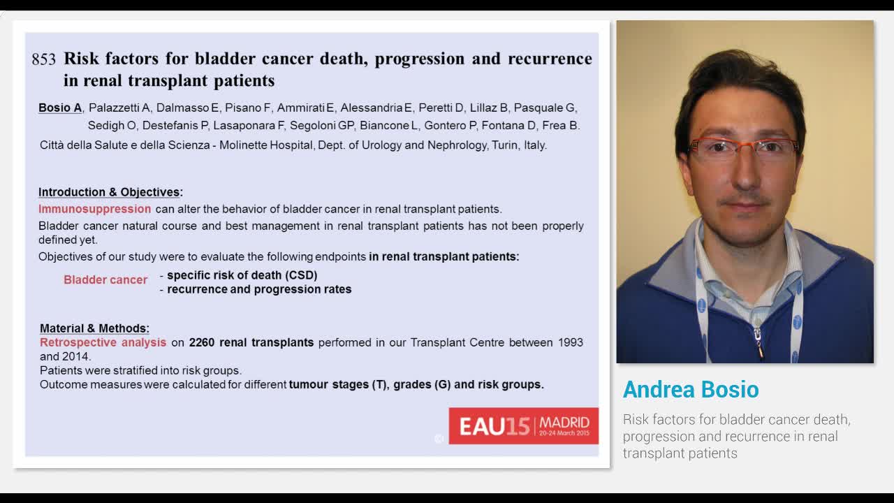 Risk factors for bladder cancer death, progression and re..-