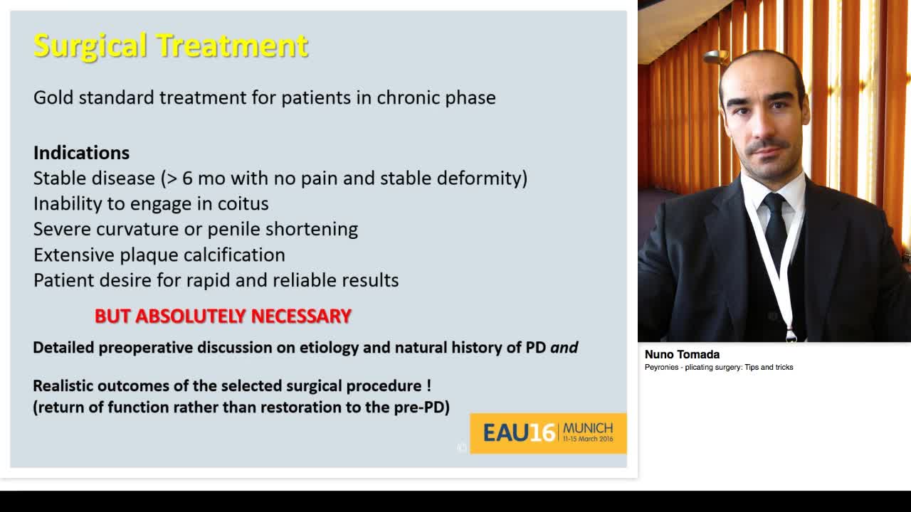 Peyronies - plicating surgery, Tips and tricks