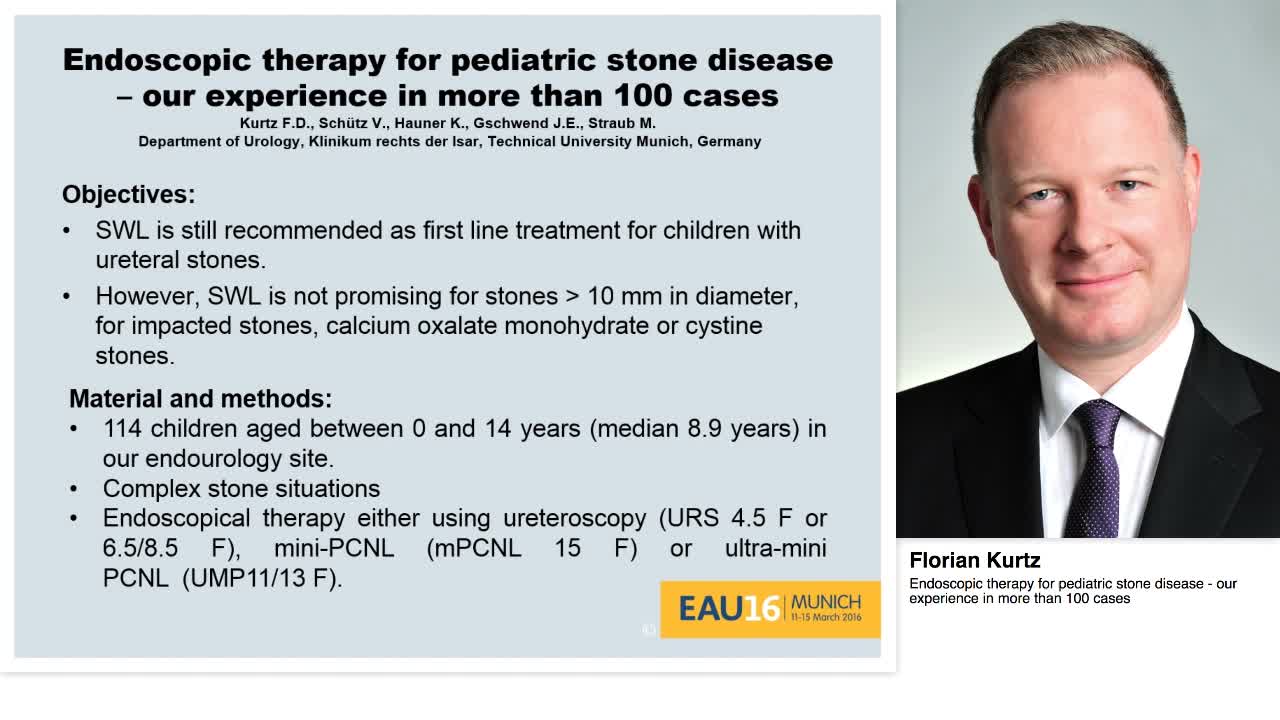 Endoscopic therapy for pediatric stone disease - our expe-