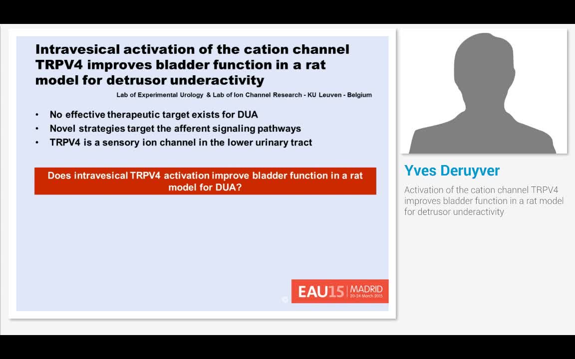 Activation of the cation channel TRPV4 improves bladder f..-