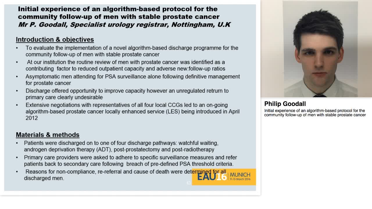 Initial experience of an algorithm-based protocol for the-