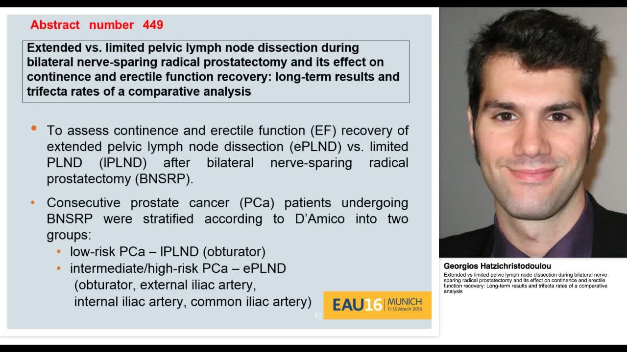 Extended vs limited pelvic lymph node dissection during b-