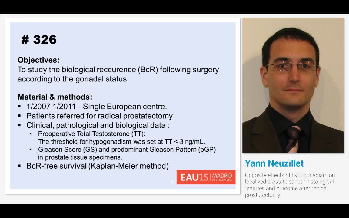 Opposite effects of hypogonadism on localized prostate ca..-