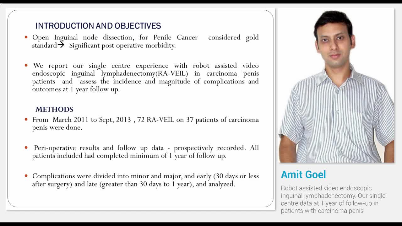 Robot assisted video endoscopic inguinal lymphadenectomy,..-