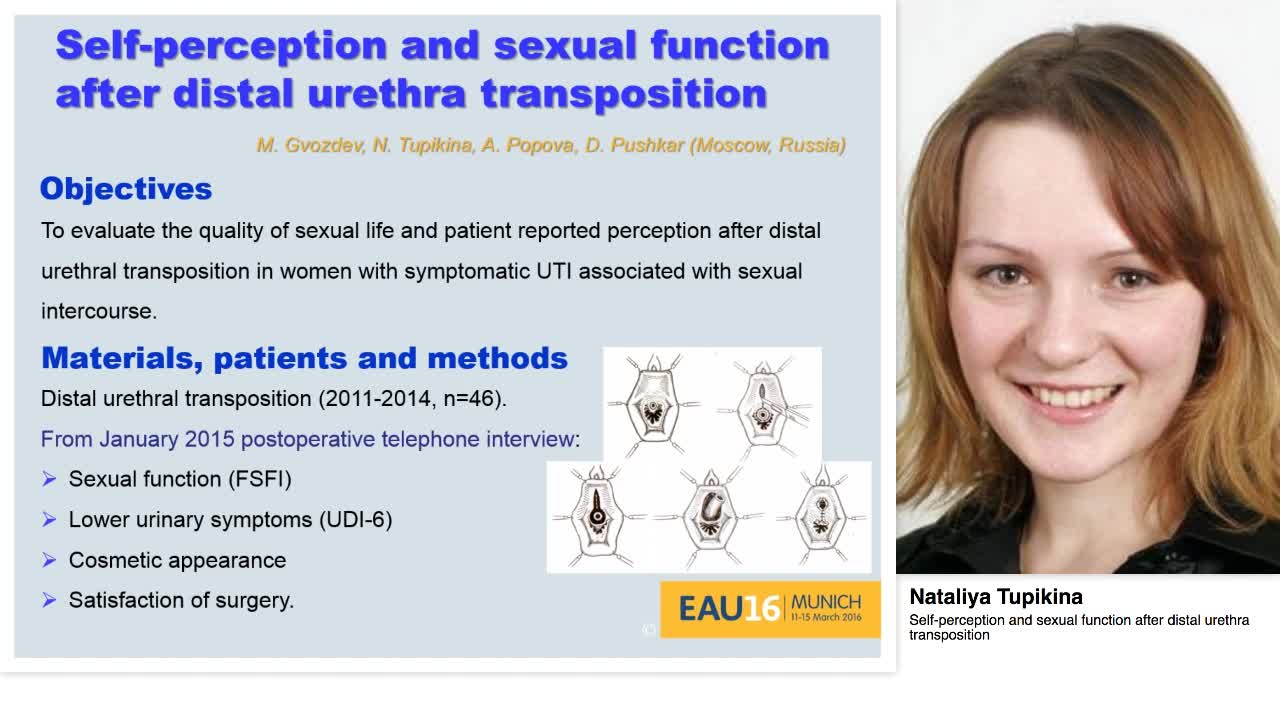 Self-perception and sexual function after distal urethra -