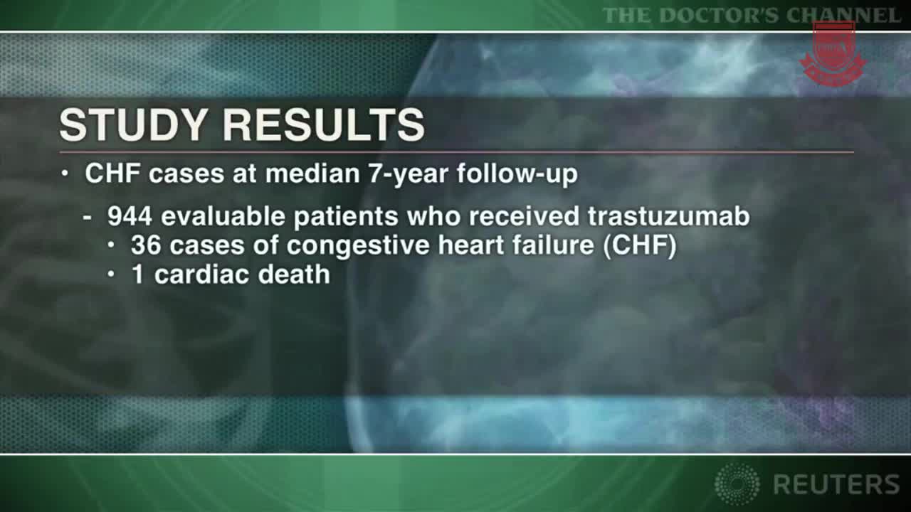 使用曲妥珠单抗的长期心脏病风险低