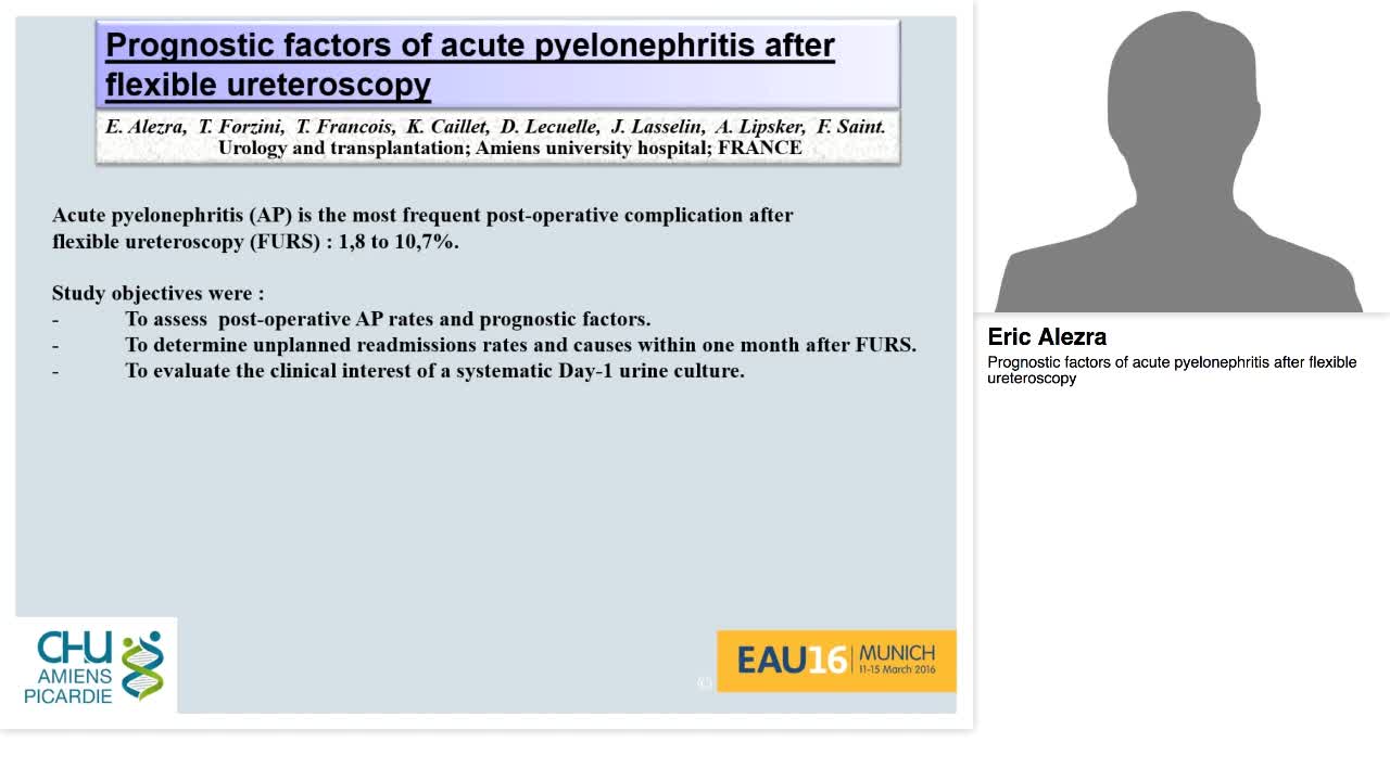 Prognostic factors of acute pyelonephritis after flexible-