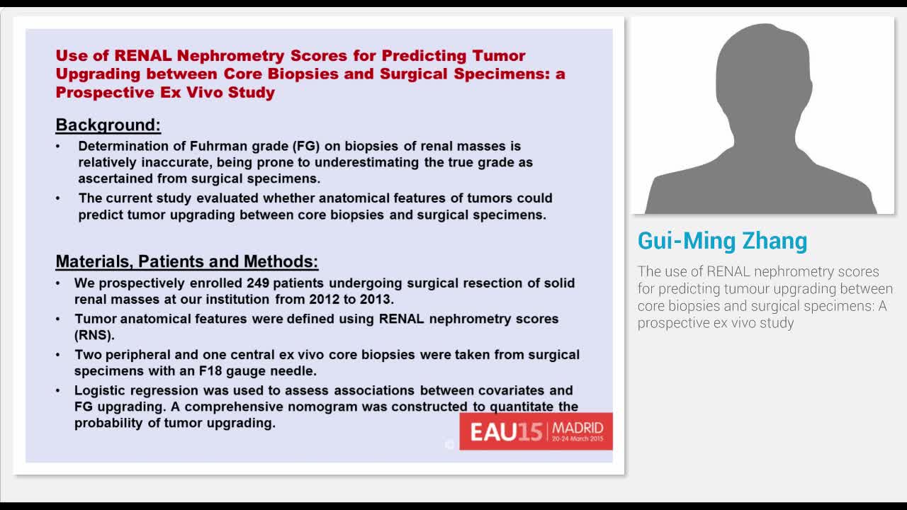 The use of RENAL nephrometry scores for predicting tumour..-
