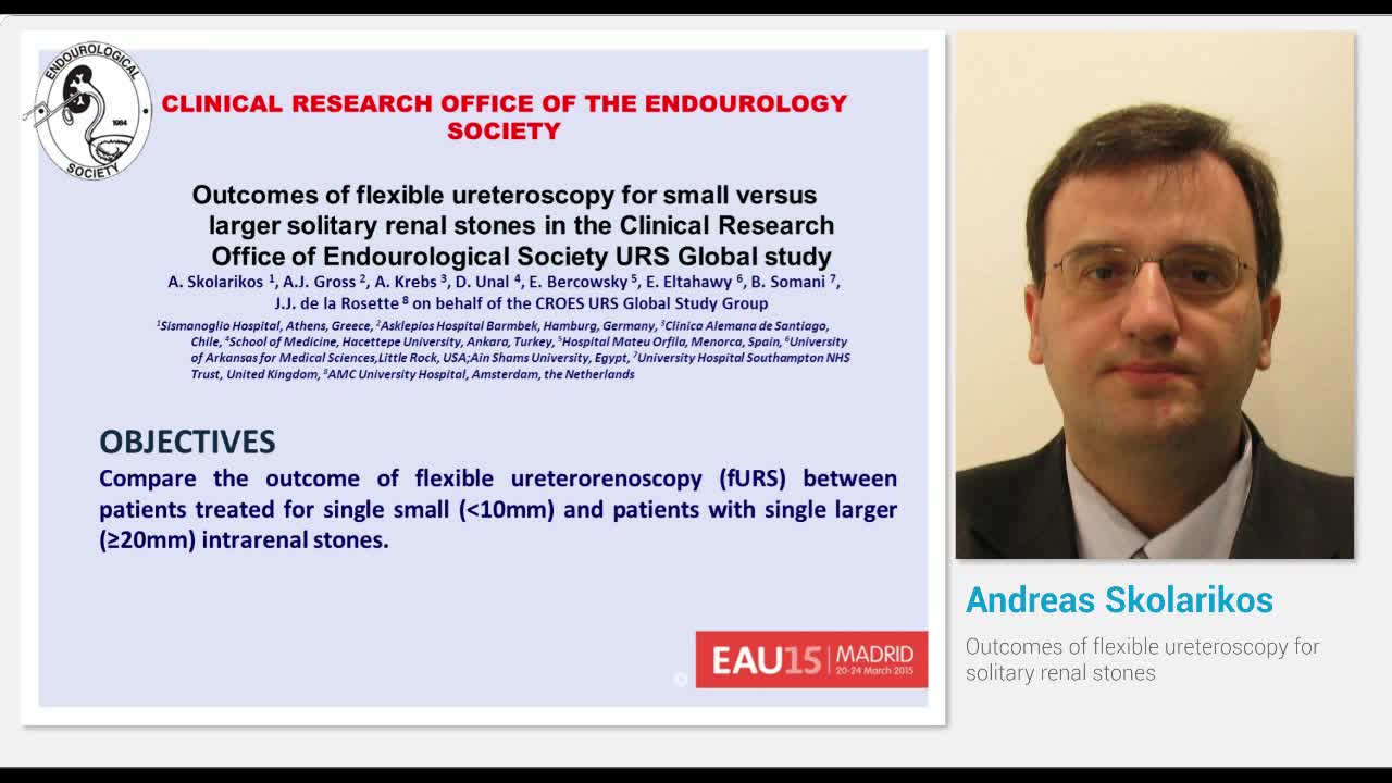 Outcomes of flexible ureteroscopy for solitary renal stones