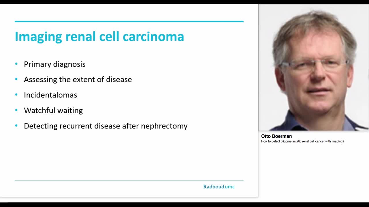 How to detect oligometastatic renal cell cancer with imag-