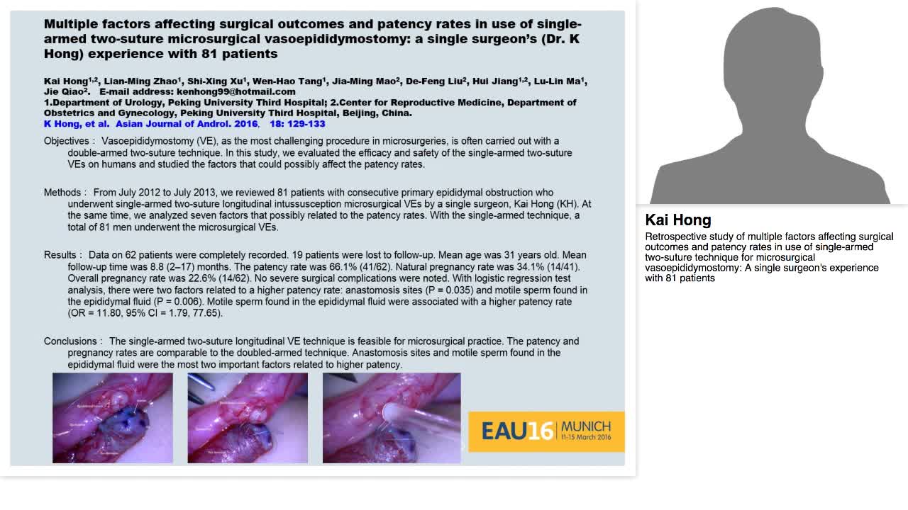 Retrospective study of multiple factors affecting surgica-