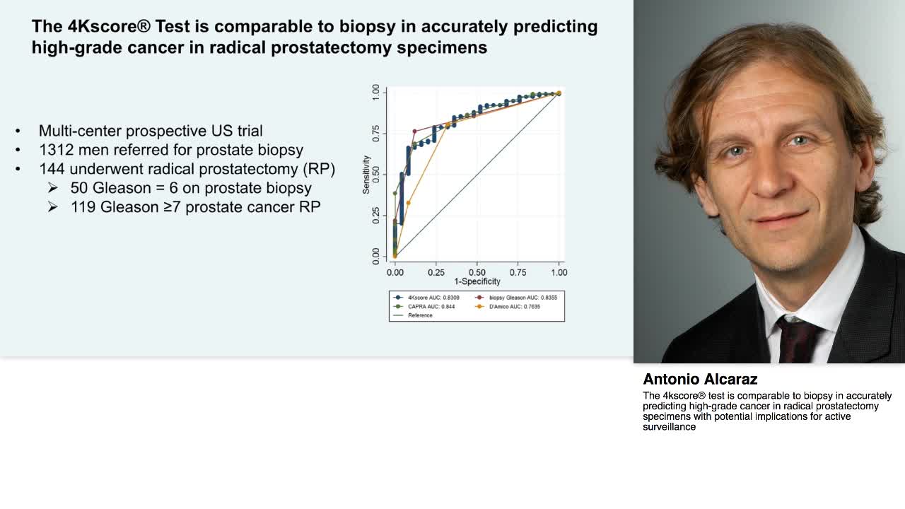 The 4kscore\u00AE test is comparable to biopsy in accurately p-