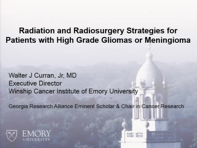 Radiation and Radiosurgery Strategies for Patients with High Grade Gliomas or Meningioma