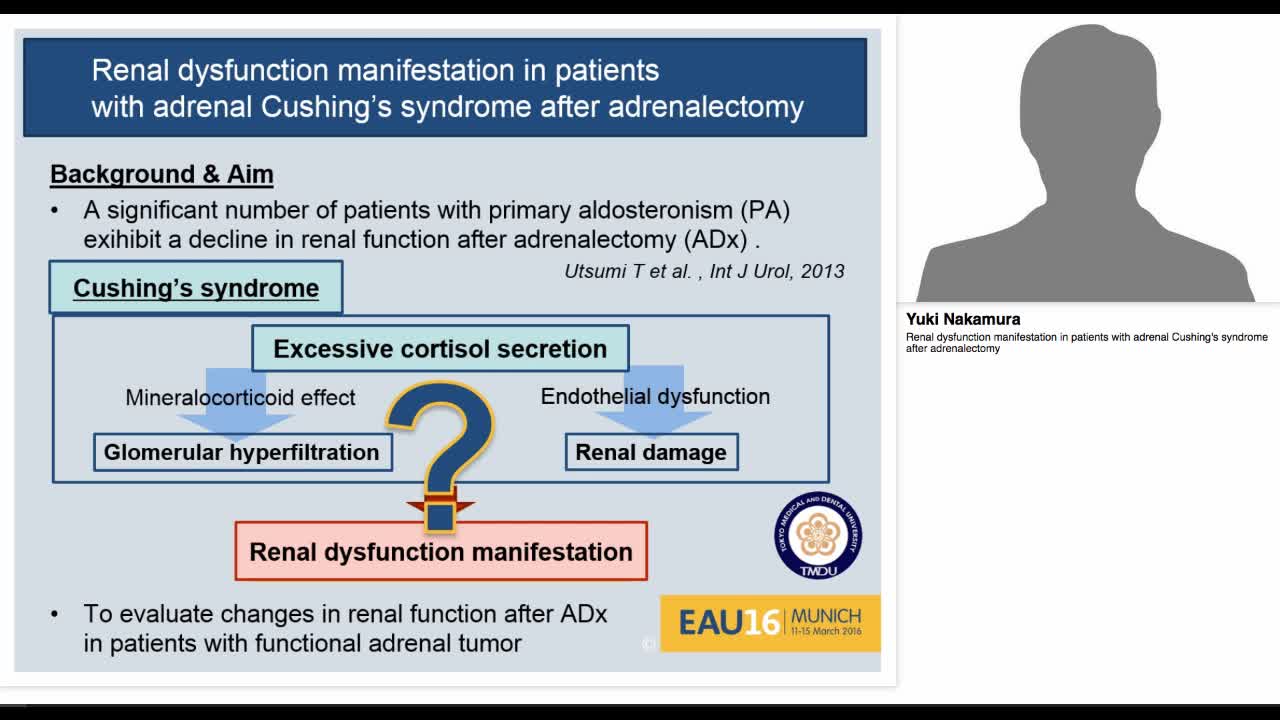 Renal dysfunction manifestation in patients with adrenal -