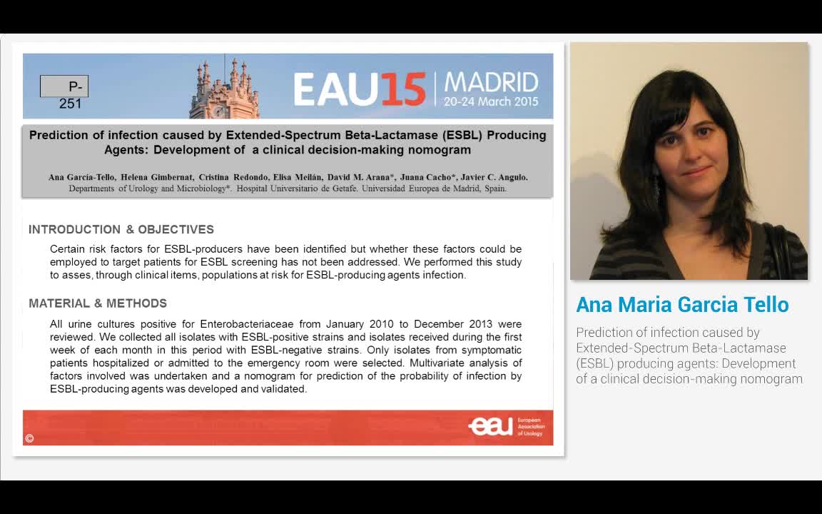 Prediction of infection caused by Extended-Spectrum Beta-..-