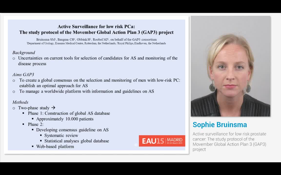 Active surveillance for low risk prostate cancer, The stu..-