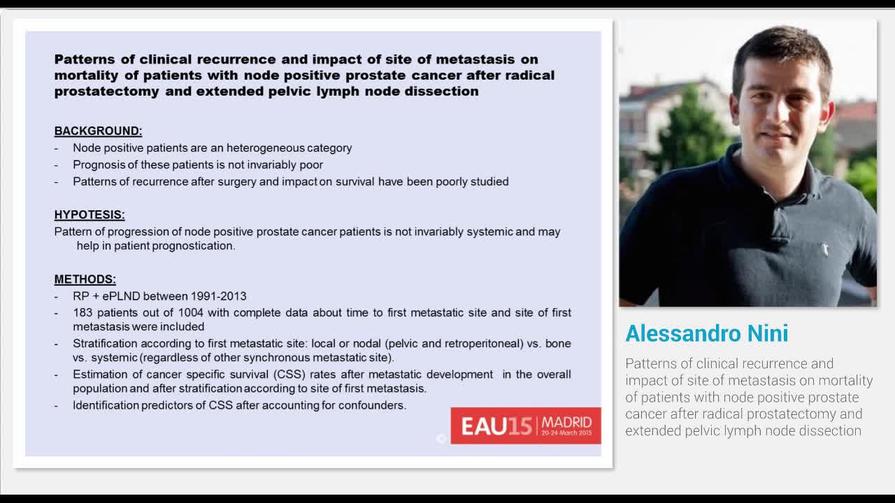 Patterns of clinical recurrence and impact of site of met..-