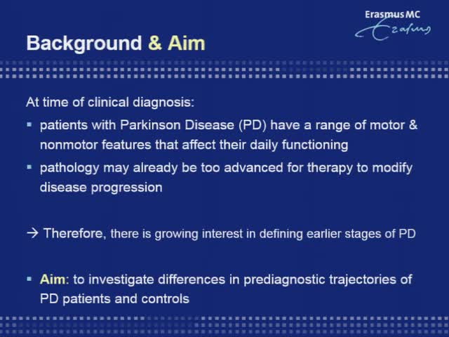 Prediagnostic trajectories of Parkinson's Disease