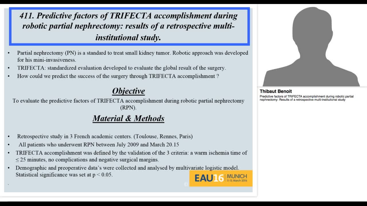 Predictive factors of TRIFECTA accomplishment during robo-