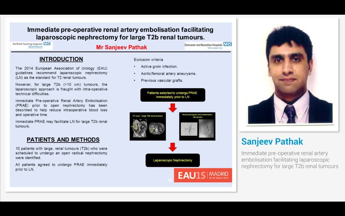 Immediate pre-operative renal artery embolisation facilit..-