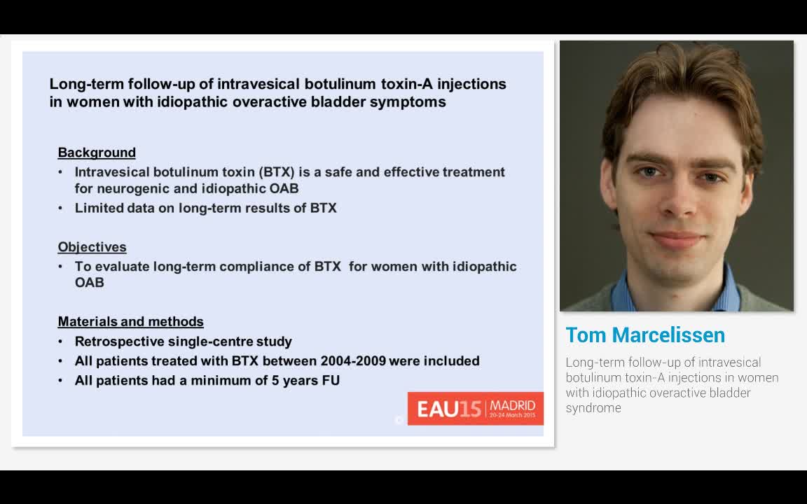 Long-term follow-up of intravesical botulinum toxin-A inj..-
