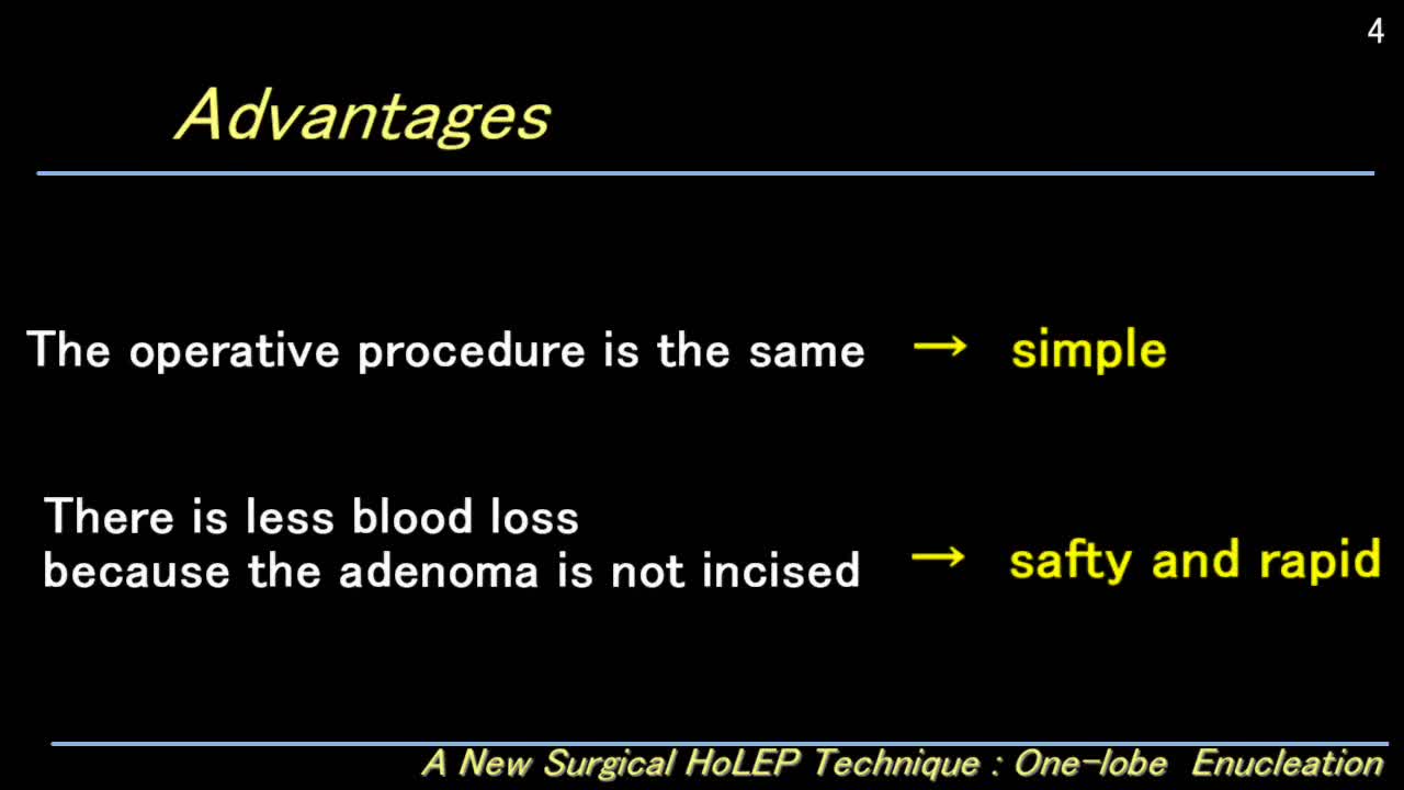 A new surgical HoLEp technique - one-lobe enucleation