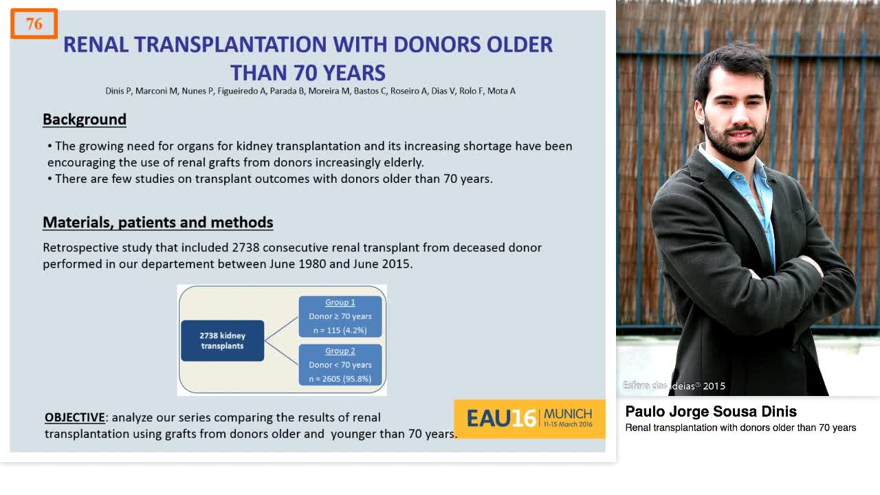 Renal transplantation with donors older than 70 years