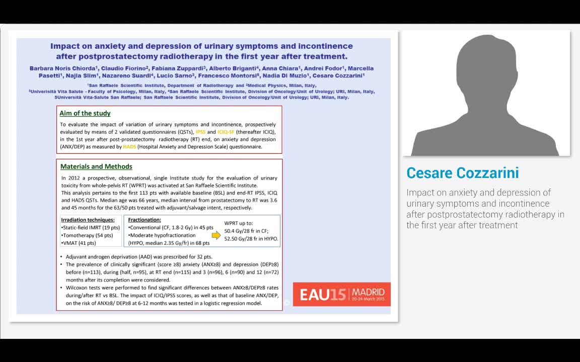 Impact on anxiety and depression of urinary symptoms and ..-