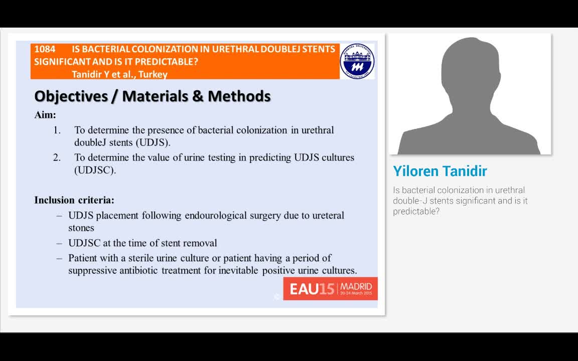 Is bacterial colonization in urethral double-J stents sig..-