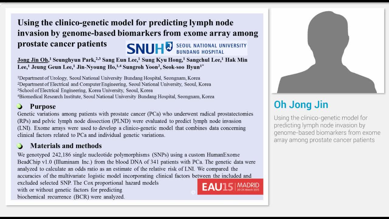Using the clinico-genetic model for predicting lymph node..-