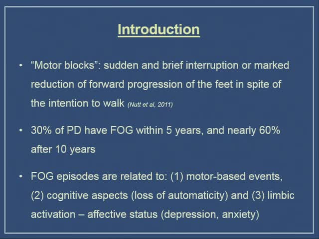 rTMS for On-Freezers with Advanced PD. A Long Term Follow Up Study