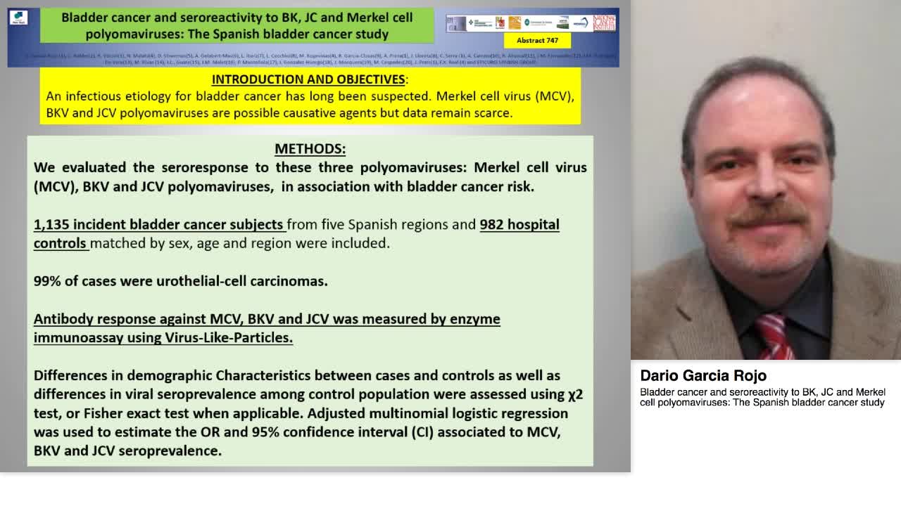 Bladder cancer and seroreactivity to BK, JC and Merkel ce-