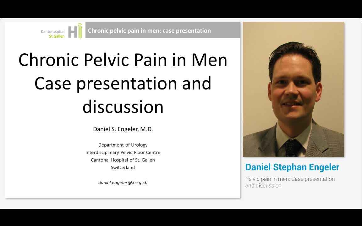 Pelvic pain in men, Case presentation and discussion