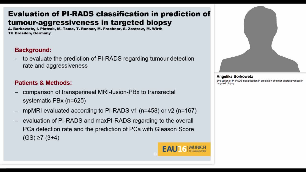 Evaluation of PI-RADS classification in prediction of tum-