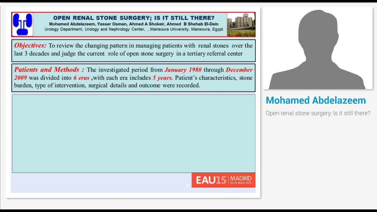 Open renal stone surgery, Is it still there