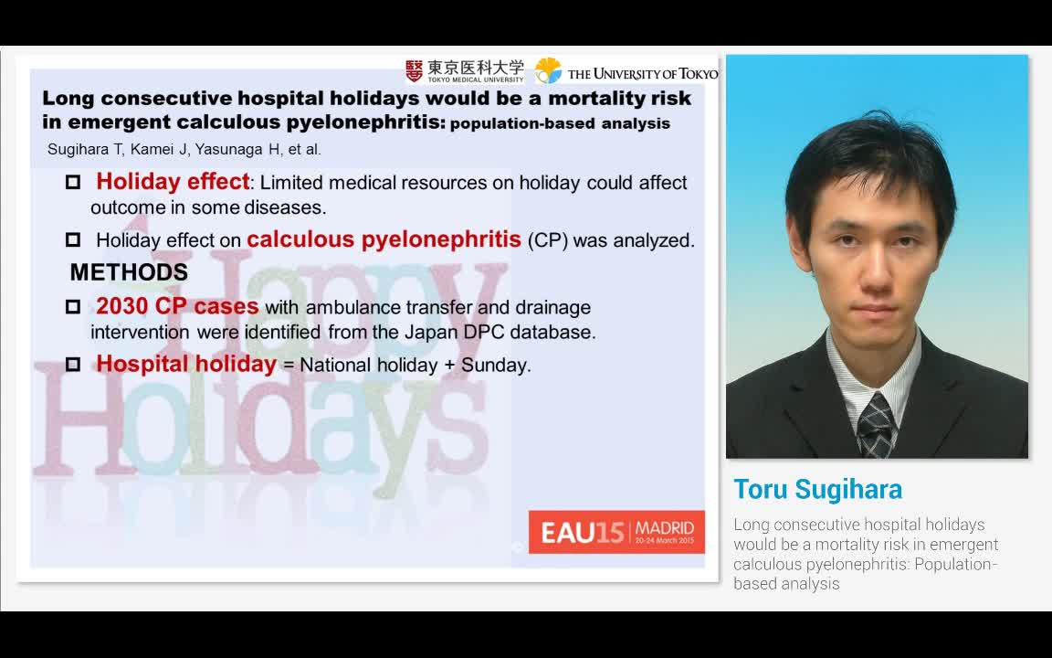 Long consecutive hospital holidays would be a mortality r..-