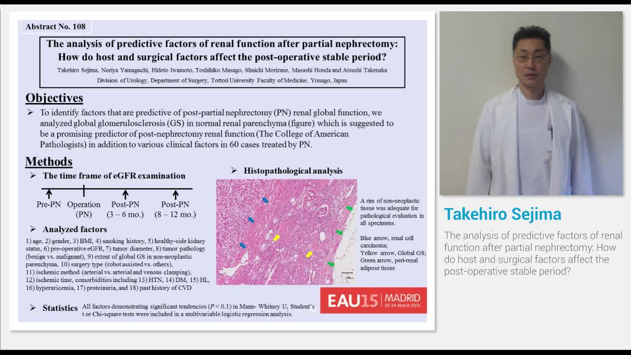 The analysis of predictive factors of renal function afte..-