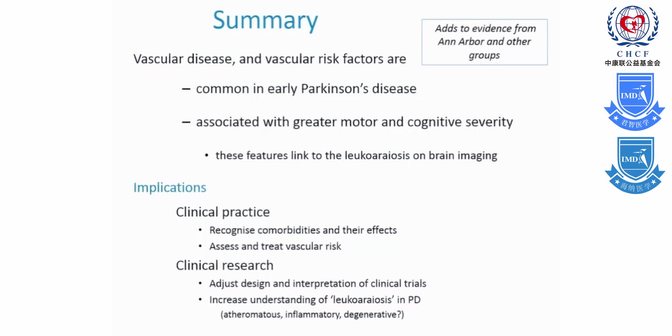 Diabetes and Small Vessel Cerebrovascular Disease Influence Motor and Cognitive Features in Early Parkinson's Disease 1-6