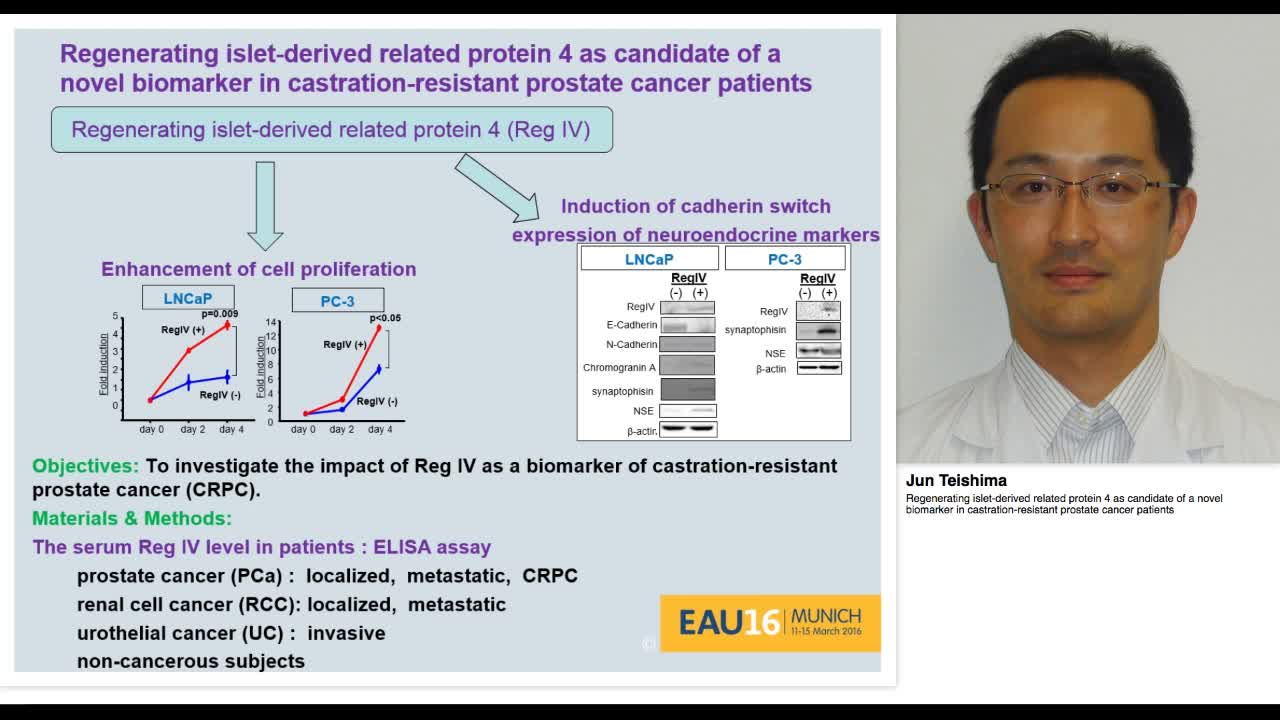 Regenerating islet-derived related protein 4 as candidate-