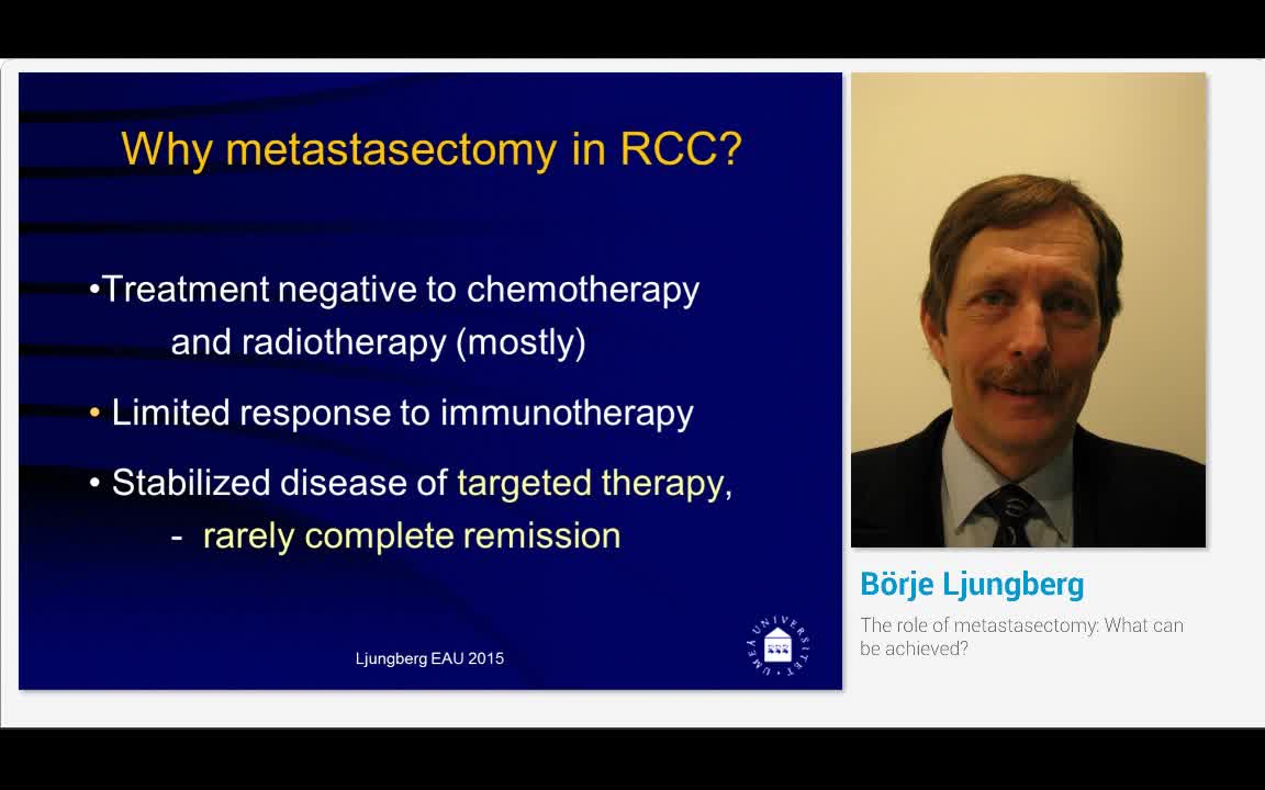 The role of metastasectomy, What can be achieved