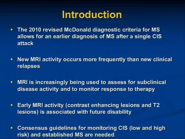MRI and MS Is a picture worth a thousand words
