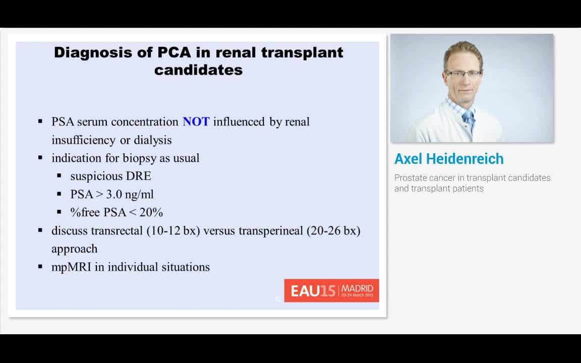 Prostate cancer in transplant candidates and transplant p..-