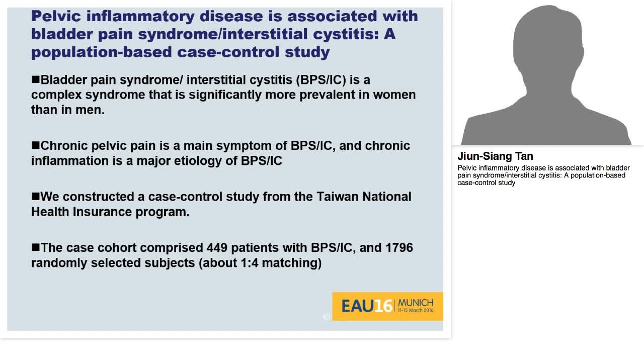 Pelvic inflammatory disease is associated with bladder pa-