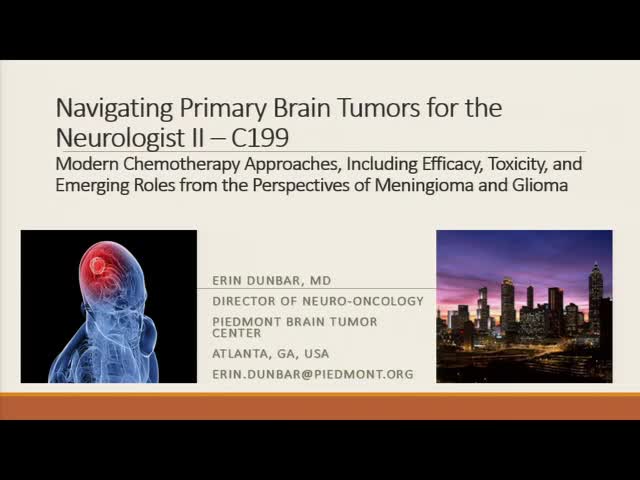 Navigating Primary Brain Tumors for the Neurologist II - C199
