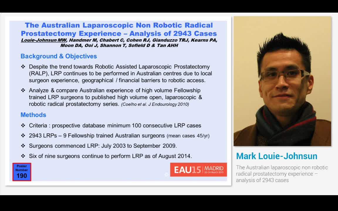 The Australian laparoscopic non robotic radical prostatec..-