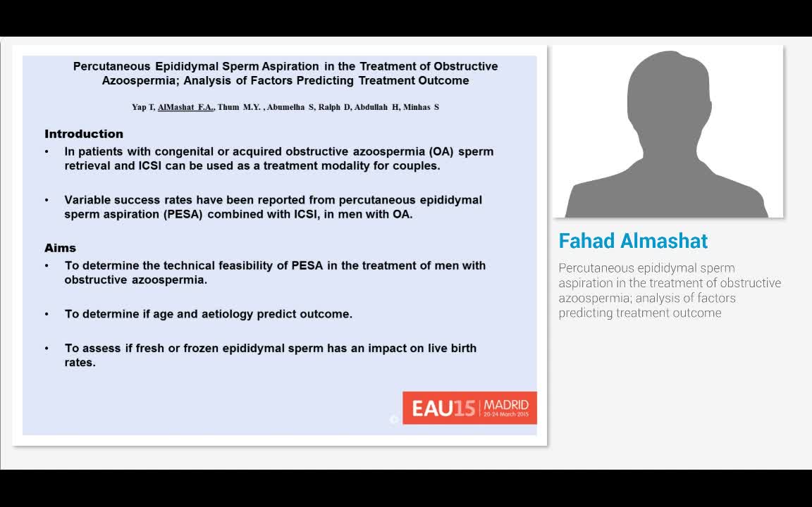 Percutaneous epididymal sperm aspiration in the treatment..-