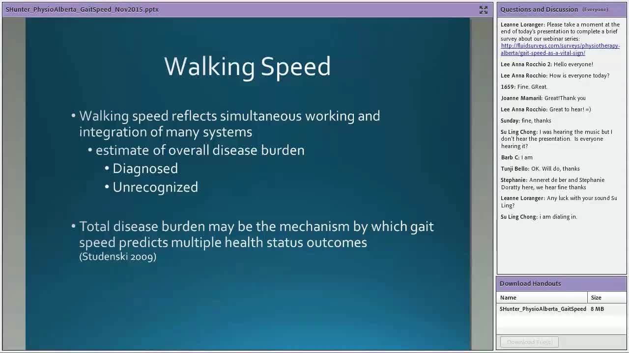 步速作为老年康复的重要标志（2）