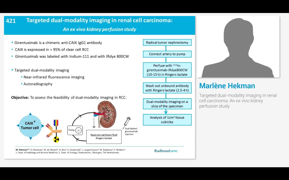 Targeted dual-modality imaging in renal cell carcinoma, A..-