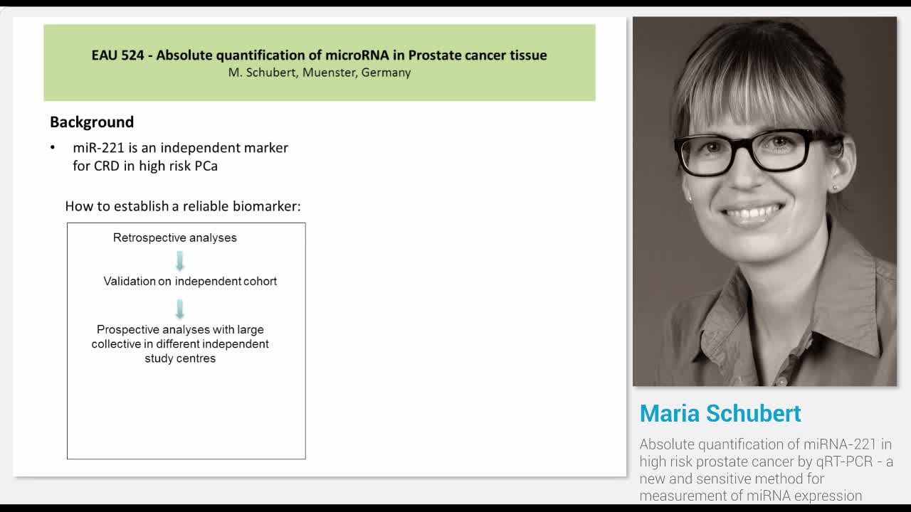 Absolute quantification of miRNA-221 in high risk prostat..-
