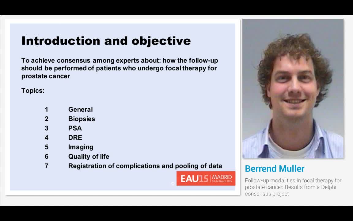 Follow-up modalities in focal therapy for prostate cancer..-